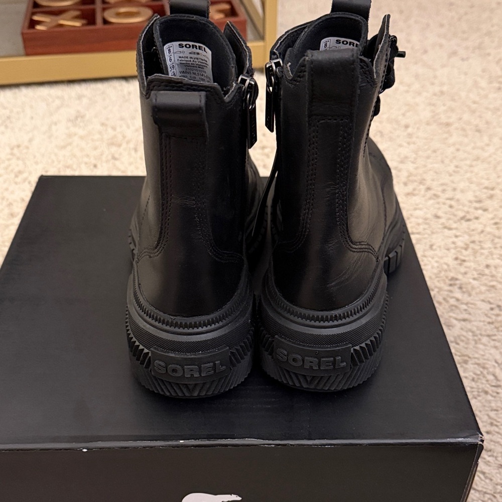 Sorel Black Combat Boots - Picture 4 of 5